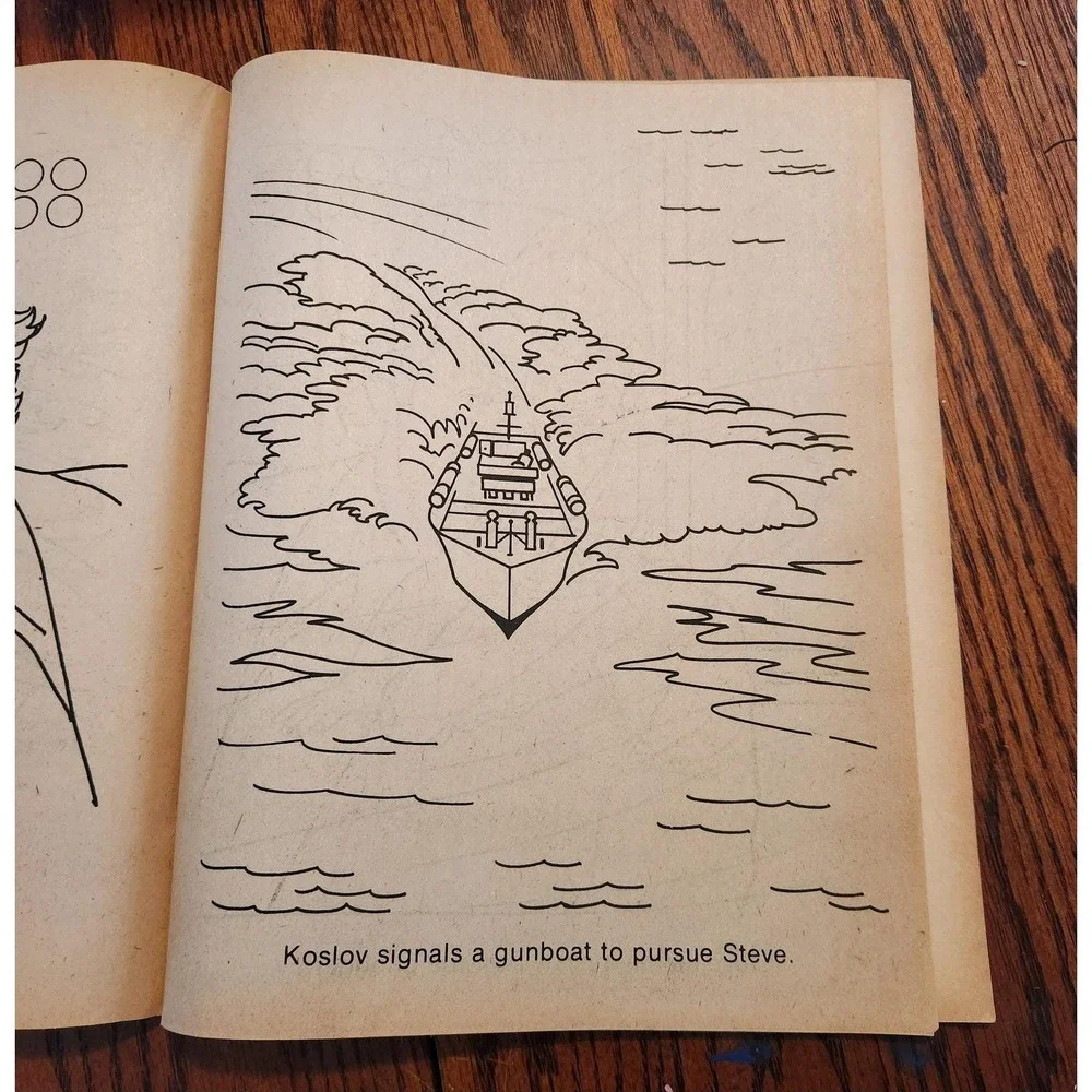 Vintage‎ The Six Million Dollar Man Coloring Book C1832
